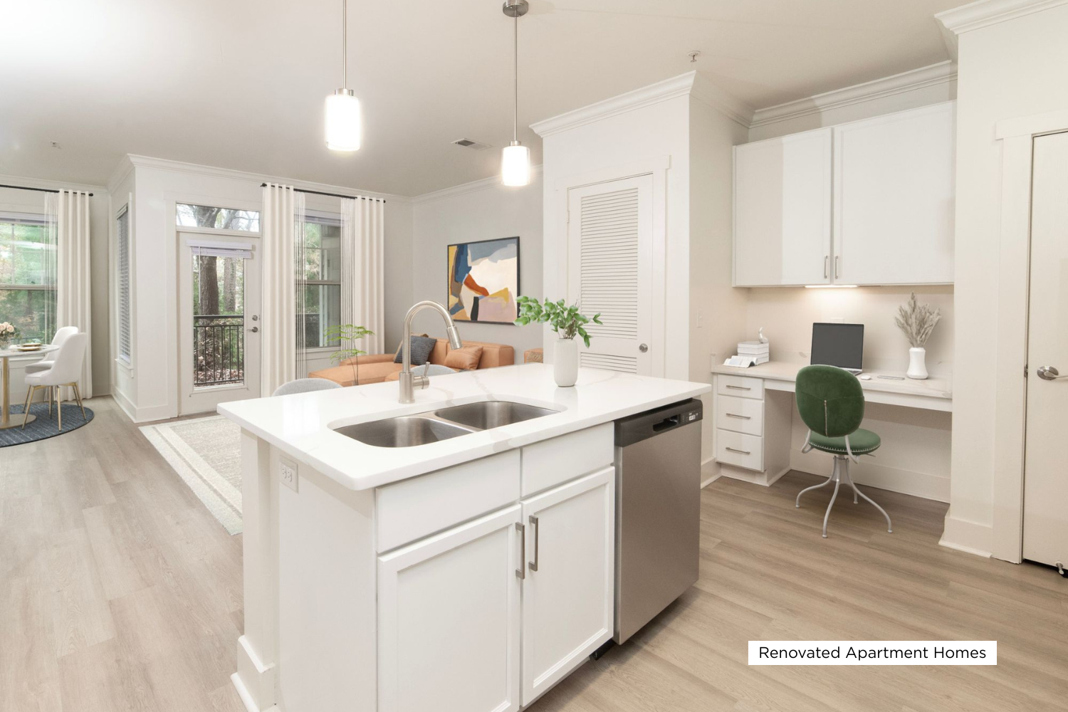 Kitchen and Living Room